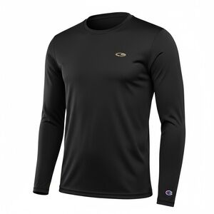 Champion Black Long Sleeve Compression Shirt Size Large